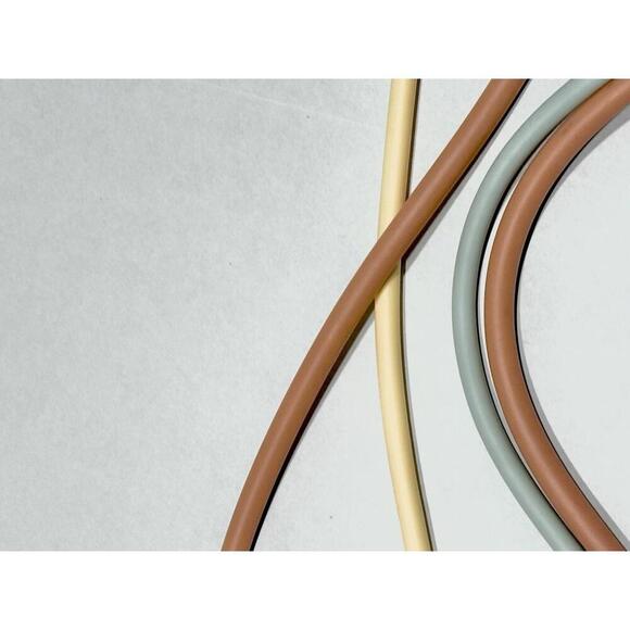 Blogilates Resistance Bands with Handles Stretch Pink Peach Blue Set of 3 - Picture 8 of 11